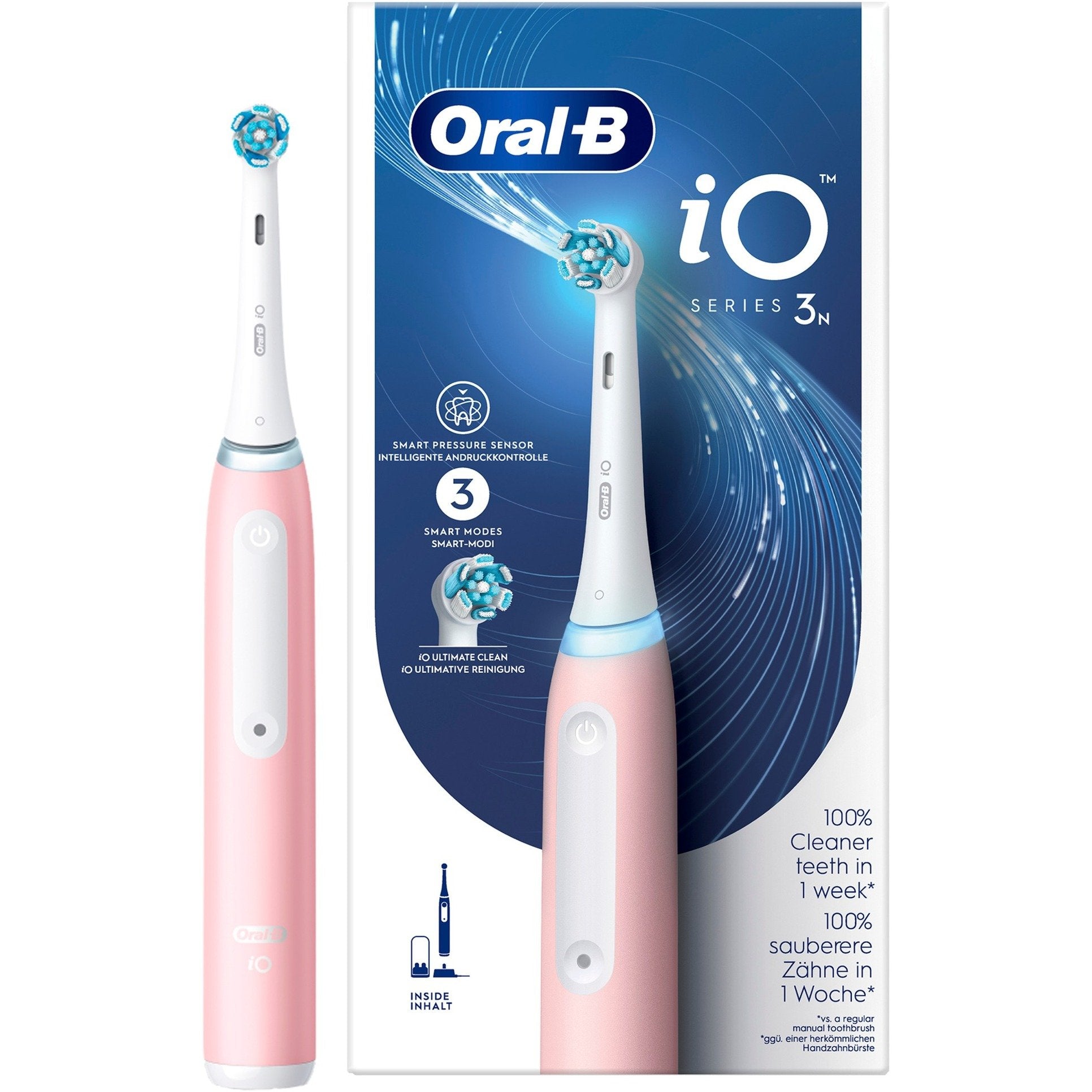 Oral-B iO Series 3n Blush Pink elektrisk tandbørste